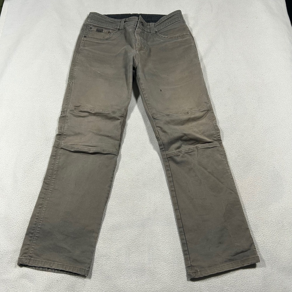 Kuhl Rebel Pants Mens 32x30 Canvas Durable Workwear Hiking Articulated Knee Fade